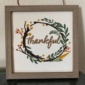 * SOLD* Thankful Canvas Sign